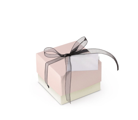 Graziosa Scatola Regalo con Coperchio e Fiocco Decorativo 