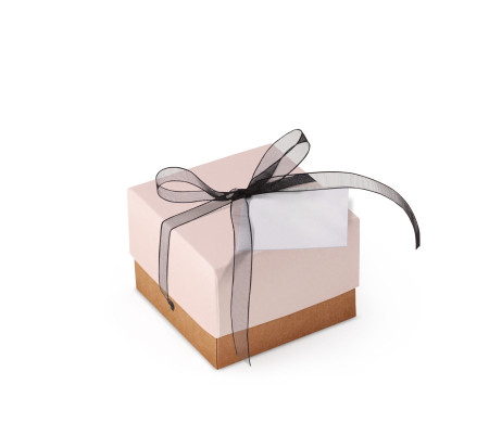 Graziosa Scatola Regalo con Coperchio e Fiocco Decorativo 
