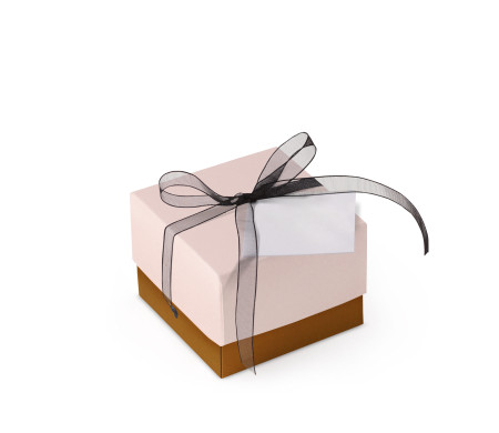 Graziosa Scatola Regalo con Coperchio e Fiocco Decorativo 