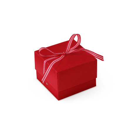 Graziosa Scatola Regalo con Coperchio e Fiocco Decorativo 