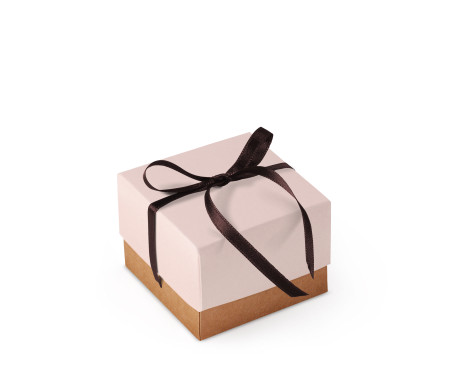 Graziosa Scatola Regalo con Coperchio e Fiocco Decorativo 