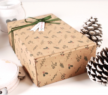 Cardboard Christmas gift box