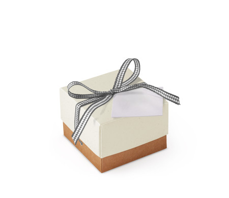 Graziosa Scatola Regalo con Coperchio e Fiocco Decorativo 