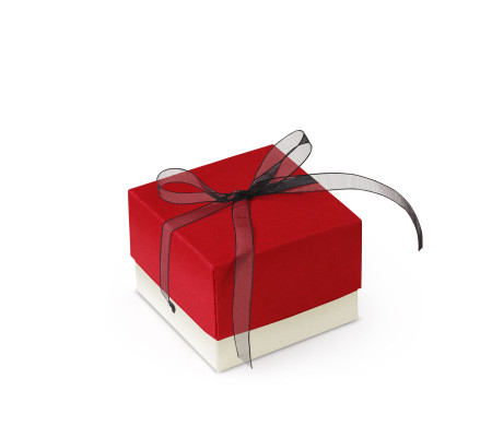 Schöne Geschenkbox mit Deckel und Schleife