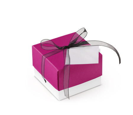 Graziosa Scatola Regalo con Coperchio e Fiocco Decorativo 