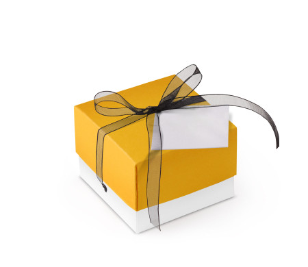 Schöne Geschenkbox mit Deckel und Schleife