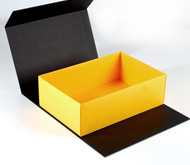 Self-assembly rectangular lined box