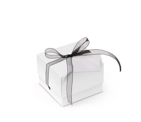 Graziosa Scatola Regalo con Coperchio e Fiocco Decorativo 