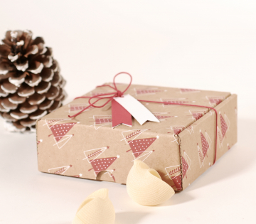 Caja navideña para regalos pequeños
