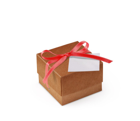 Graziosa Scatola Regalo con Coperchio e Fiocco Decorativo 
