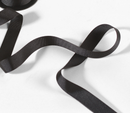 Black grosgrain ribbon