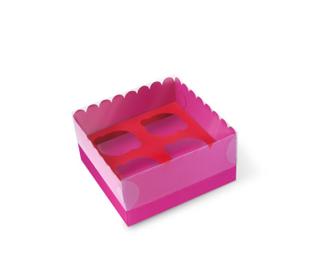 Caja para 4 Cupcakes