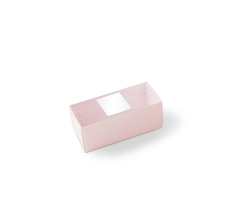 Macaron box with a Clear Plastic Strip