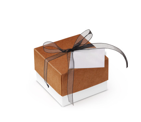 Graziosa Scatola Regalo con Coperchio e Fiocco Decorativo 