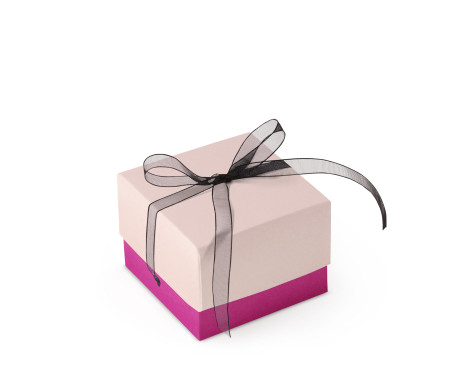 Graziosa Scatola Regalo con Coperchio e Fiocco Decorativo 