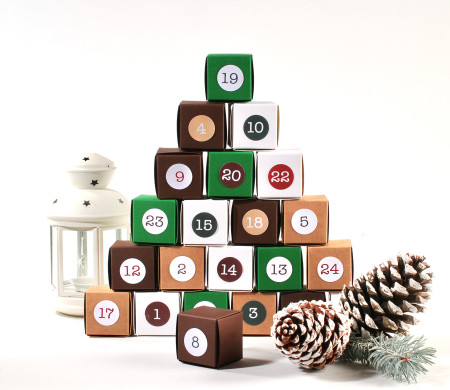 Stickers with Numbers for Advent Calendars