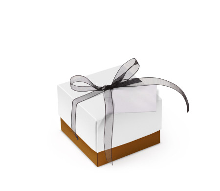 Schöne Geschenkbox mit Deckel und Schleife