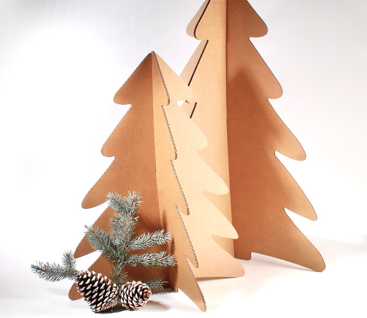 Arbre de noël en carton Personnalisé | SelfPackaging