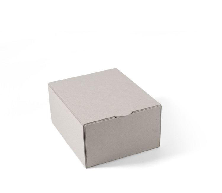 Self-assembly rectangular box made of rigid ecological cardboard