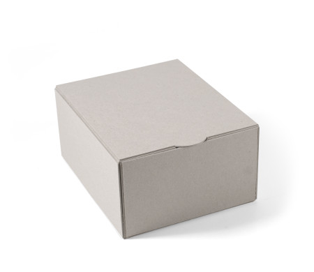 Self-assembly rectangular box made of rigid ecological cardboard