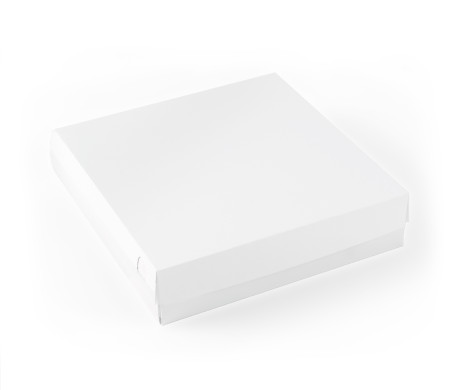 Square box with a lid for sushi mixes