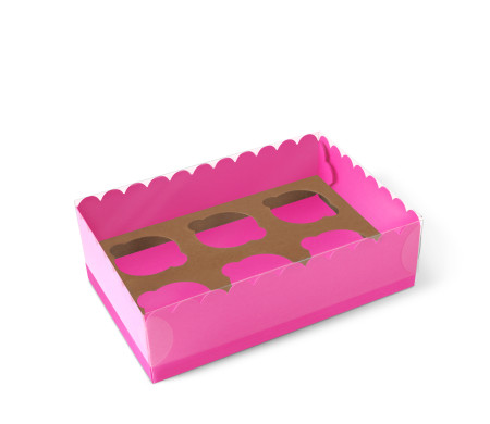 Caja para 6 Cupcakes, Magdalenas o Cookies