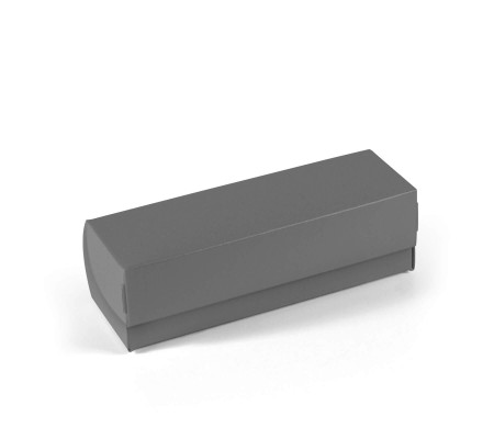 Elongated box with lid for macarons