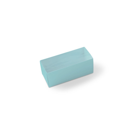 Macaron box with a Clear Plastic Strip