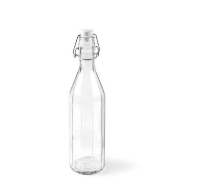 Bouteille en verre pour l'eau, avec bouchon... | SelfPackagi
