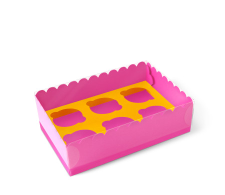 Caja para 6 Cupcakes, Magdalenas o Cookies