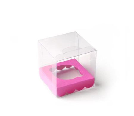 Caja Transparente para Un Cupcake