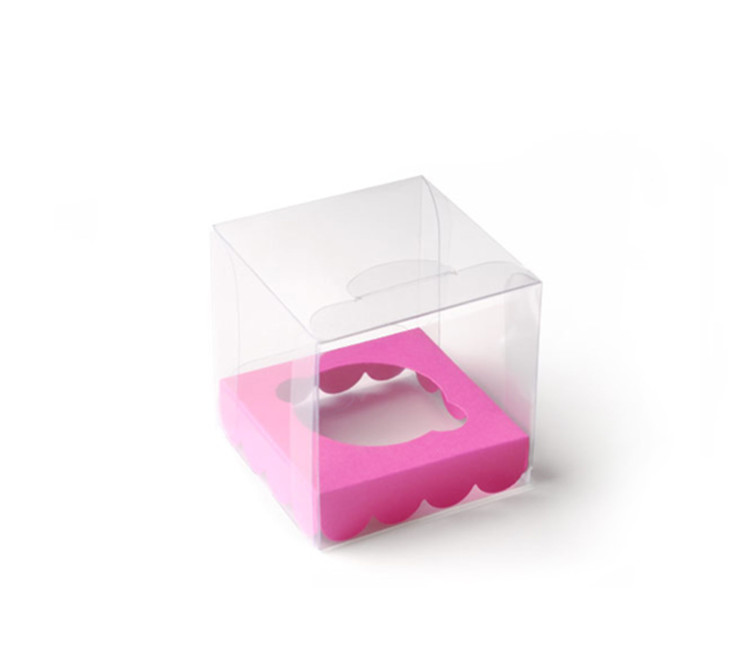 Boîte Transparente pour Un Cupcake
