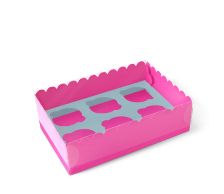 Caja para 6 Cupcakes, Magdalenas o Cookies