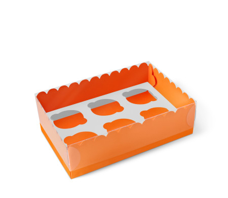 Caja para 6 Cupcakes, Magdalenas o Cookies