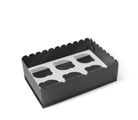 Caja para 6 Cupcakes, Magdalenas o Cookies