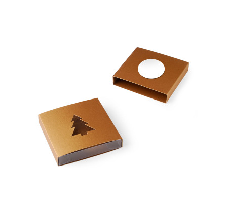 Box for Sweets with an Original Die Cut Figure 
