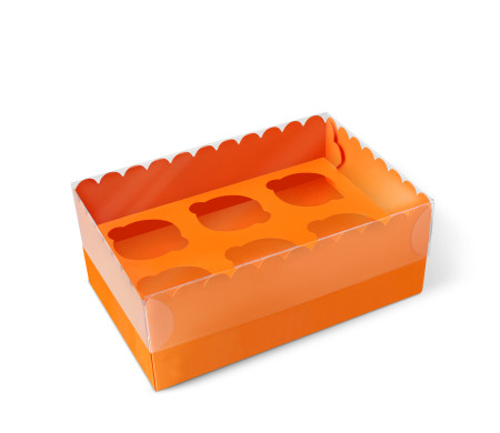 Caja para 6 Cupcakes, Magdalenas o Cookies