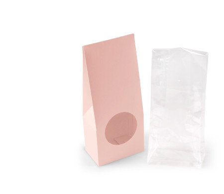 Caja con ventana para alimentación