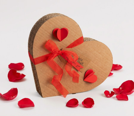 Corazón de cartón decorativo, ¡un regalo con amor!