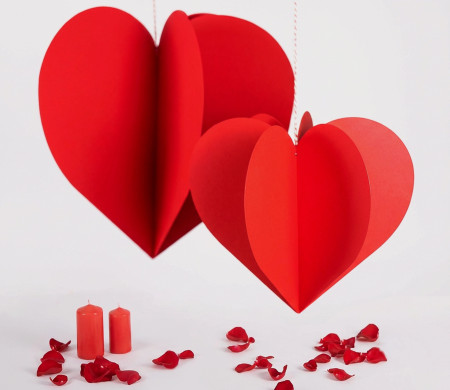 Corazón de Cartón para Colgar (Decoración) | Selfpackaging