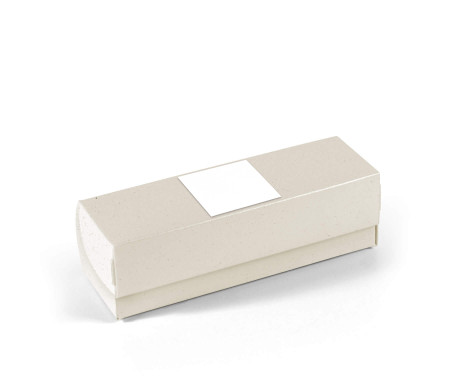 Elongated box with lid for macarons