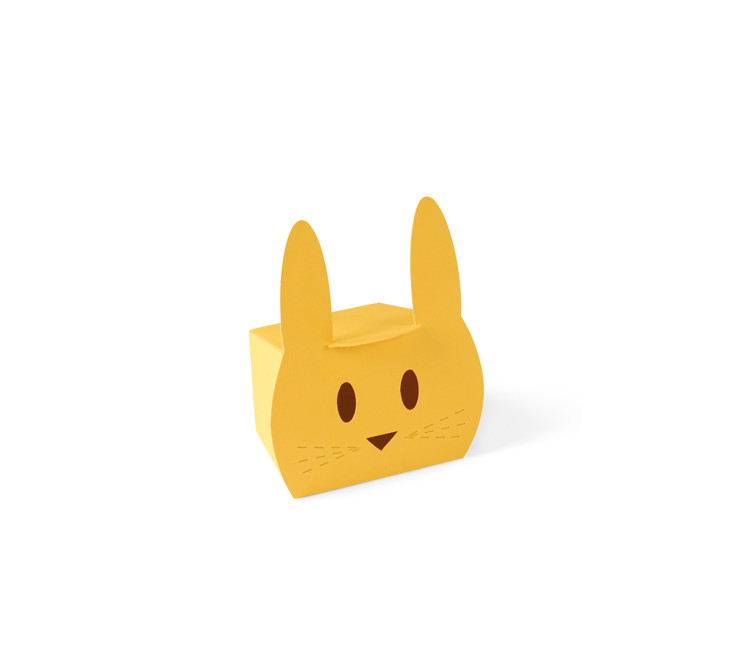 Cardboard Box Shaped like a Sweet Bunny