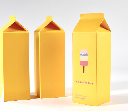 Milk carton box for cosmetics | Cardboard packaging