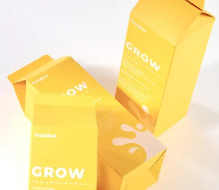 Milk-carton style box for...