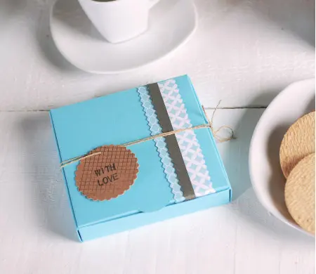 Blue box for cookies