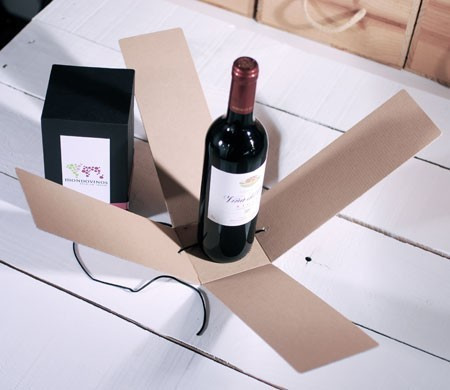 Scatola per Bottiglie di Vino con Fascia Washi Tape