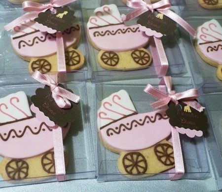 Boîte avec Noeud pour Biscuits Baby Shower Boîte avec Noeud pour Biscuits Baby Shower