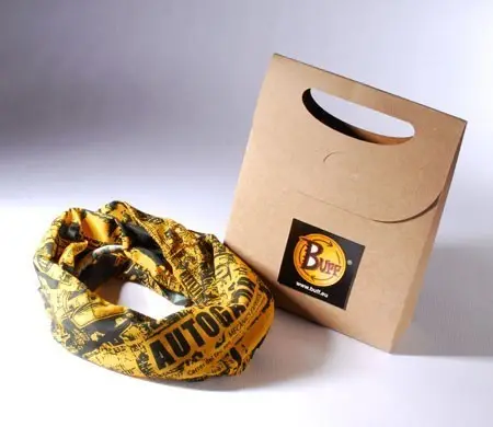 Gift bag with label for shops