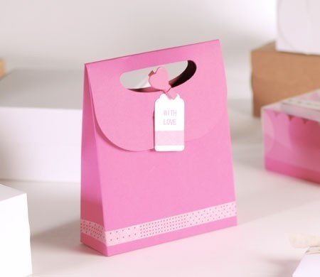 Sac Cadeau Rose "With Love"