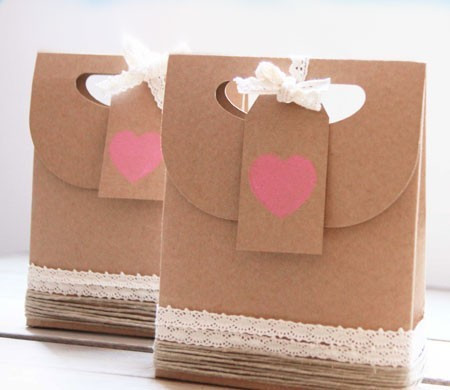 Bolsita en Kraft para San Valentín Bolsita en Kraft para San Valentín